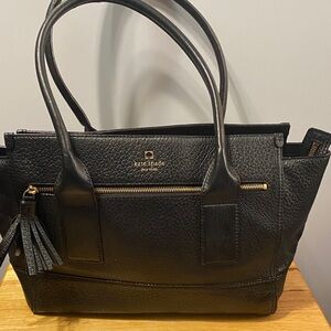 Kate Spade Black Leather Satchel